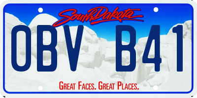 SD license plate 0BVB41