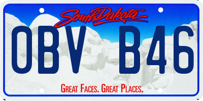 SD license plate 0BVB46
