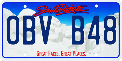 SD license plate 0BVB48