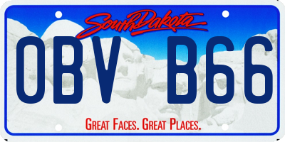 SD license plate 0BVB66