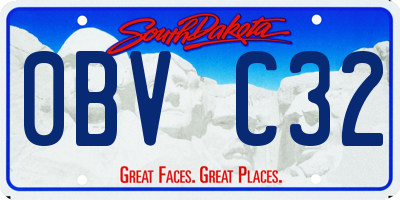 SD license plate 0BVC32