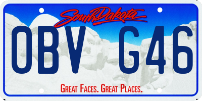 SD license plate 0BVG46