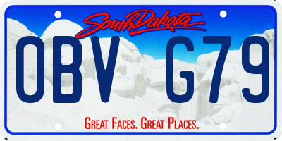 SD license plate 0BVG79