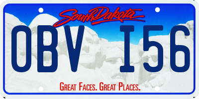 SD license plate 0BVI56