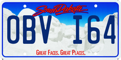 SD license plate 0BVI64