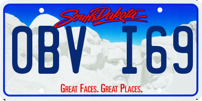 SD license plate 0BVI69