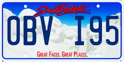 SD license plate 0BVI95