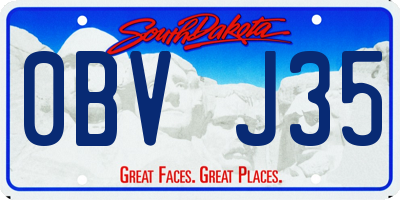 SD license plate 0BVJ35