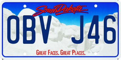 SD license plate 0BVJ46
