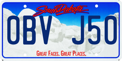 SD license plate 0BVJ50