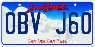 SD license plate 0BVJ60