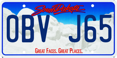 SD license plate 0BVJ65