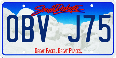 SD license plate 0BVJ75