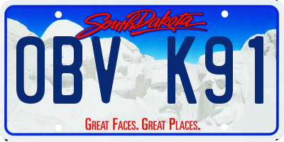 SD license plate 0BVK91