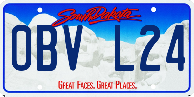SD license plate 0BVL24