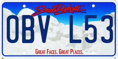 SD license plate 0BVL53