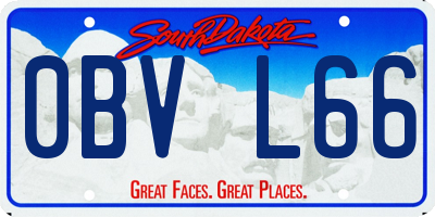 SD license plate 0BVL66