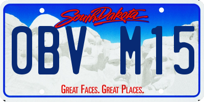 SD license plate 0BVM15