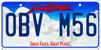SD license plate 0BVM56
