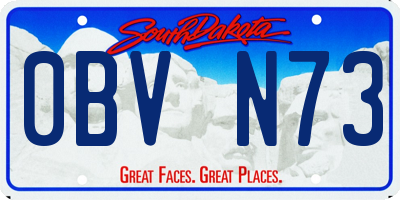 SD license plate 0BVN73