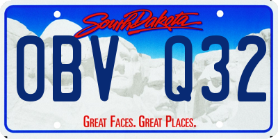 SD license plate 0BVQ32