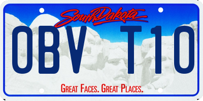 SD license plate 0BVT10