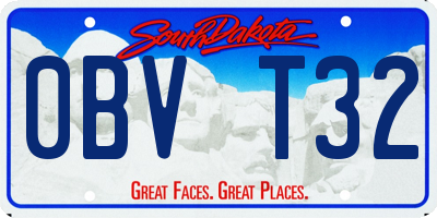 SD license plate 0BVT32