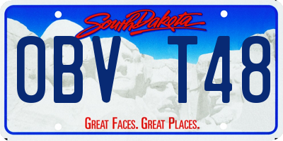 SD license plate 0BVT48