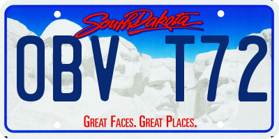 SD license plate 0BVT72