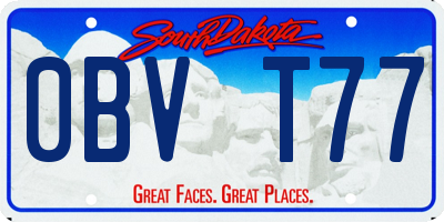 SD license plate 0BVT77