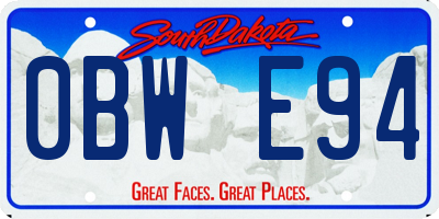 SD license plate 0BWE94