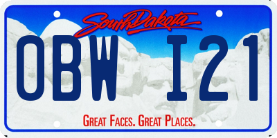 SD license plate 0BWI21