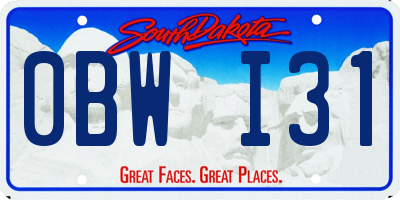 SD license plate 0BWI31