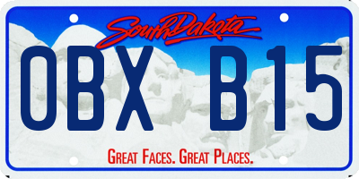 SD license plate 0BXB15