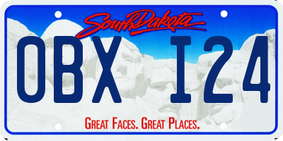 SD license plate 0BXI24