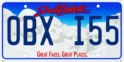SD license plate 0BXI55