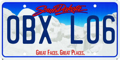 SD license plate 0BXL06