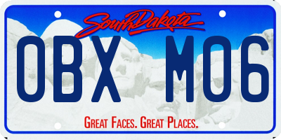 SD license plate 0BXM06