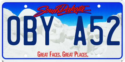 SD license plate 0BYA52