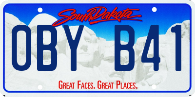 SD license plate 0BYB41