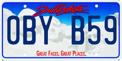 SD license plate 0BYB59