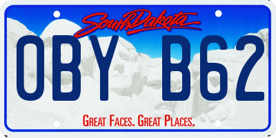 SD license plate 0BYB62