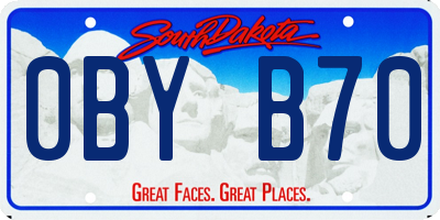 SD license plate 0BYB70