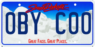 SD license plate 0BYC00