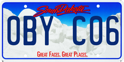 SD license plate 0BYC06
