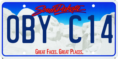 SD license plate 0BYC14
