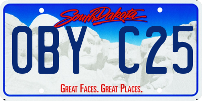 SD license plate 0BYC25
