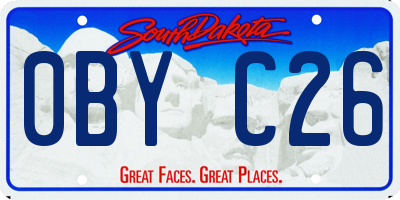 SD license plate 0BYC26
