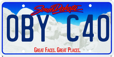 SD license plate 0BYC40