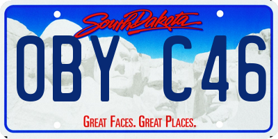 SD license plate 0BYC46